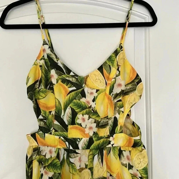 Show Me Your Mumu Piper Dress Citrus Lemons Sz M - Picture 8 of 14